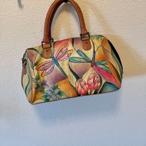 Anuschka hand painted leather purse